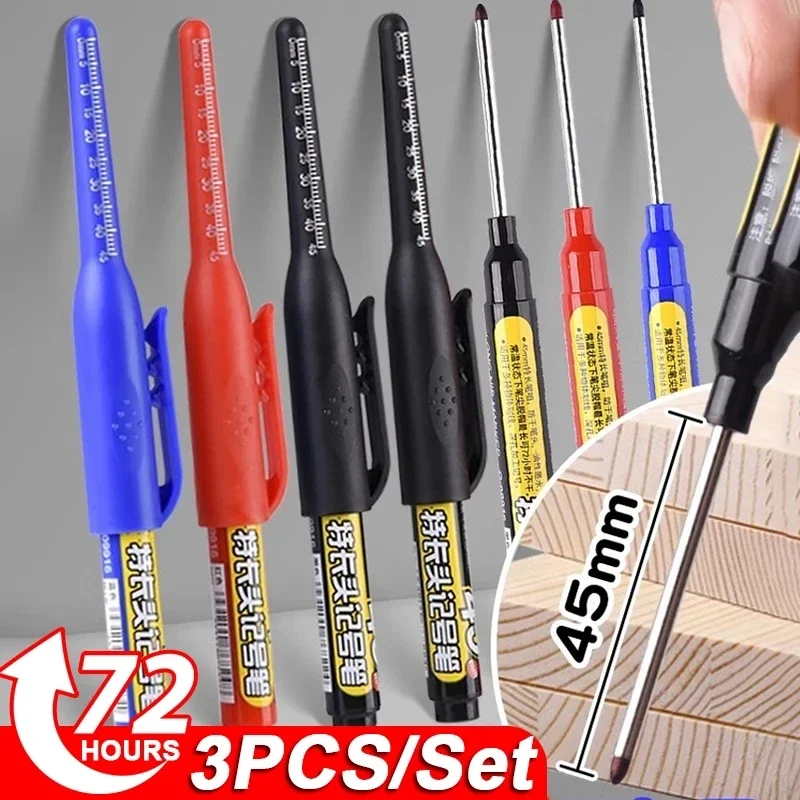 Woodworking Drill - Wielofunkcyjne, wodoodporne markery z długą końcówką