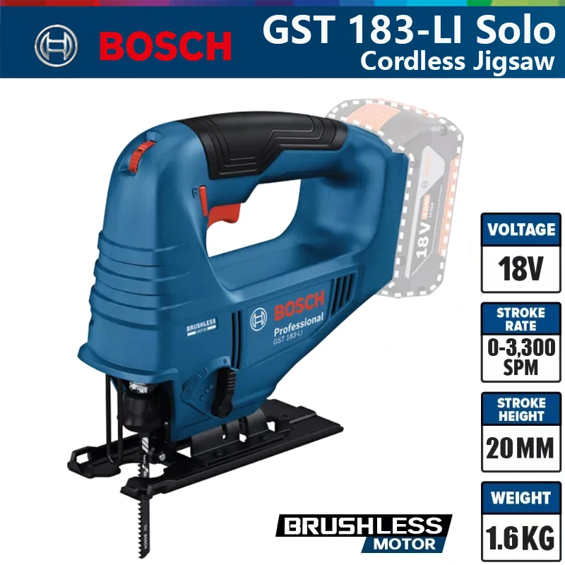 Woodworking Saw - Bosch GST 183-LI Professional Elektryczna Piła