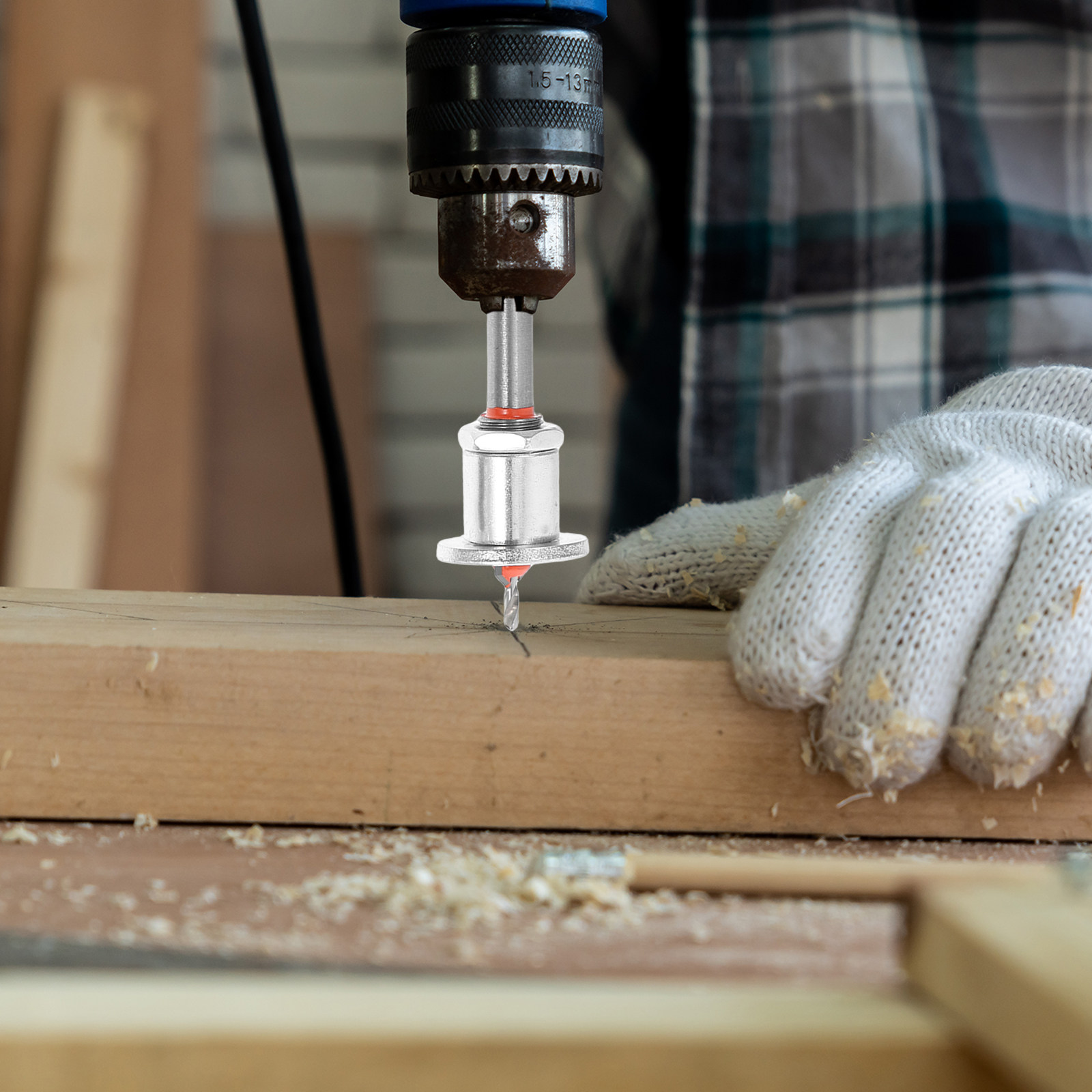 Woodworking Drill - Regulowany ogranicznik głębokości wiertła, przeznaczony dla