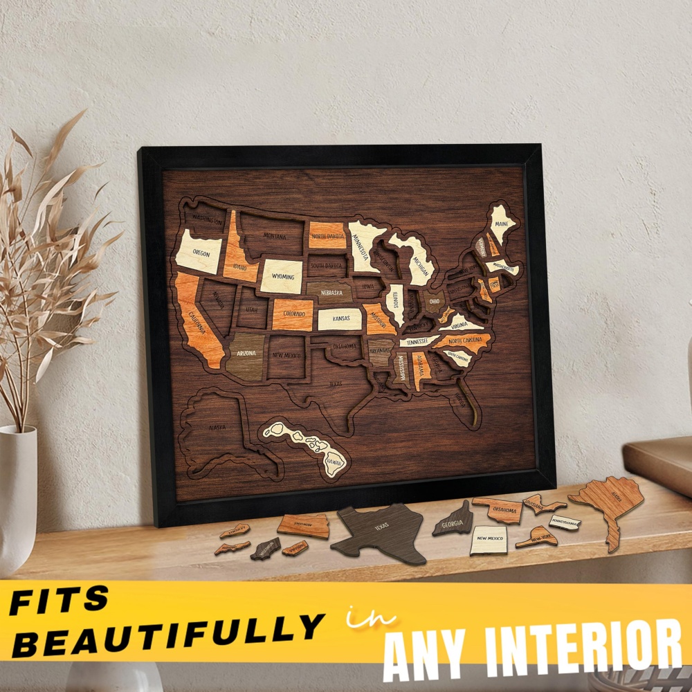Personalizowana drewniana mapa – Woodworking Usa recenzja i cena