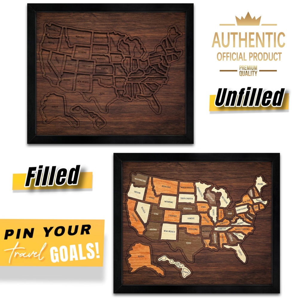 Personalizowana drewniana mapa – Woodworking Usa recenzja i cena