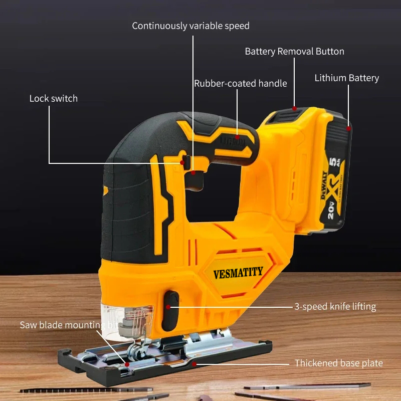 Vesmatity 2700RPM Bezszczotkow – Woodworking Jigsaw recenzja i cena
