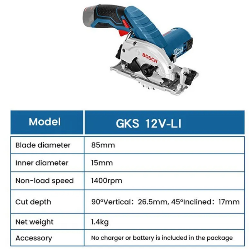 BOSCH GKS 12V-LI Elektryczna P – Woodworking Saw recenzja i cena