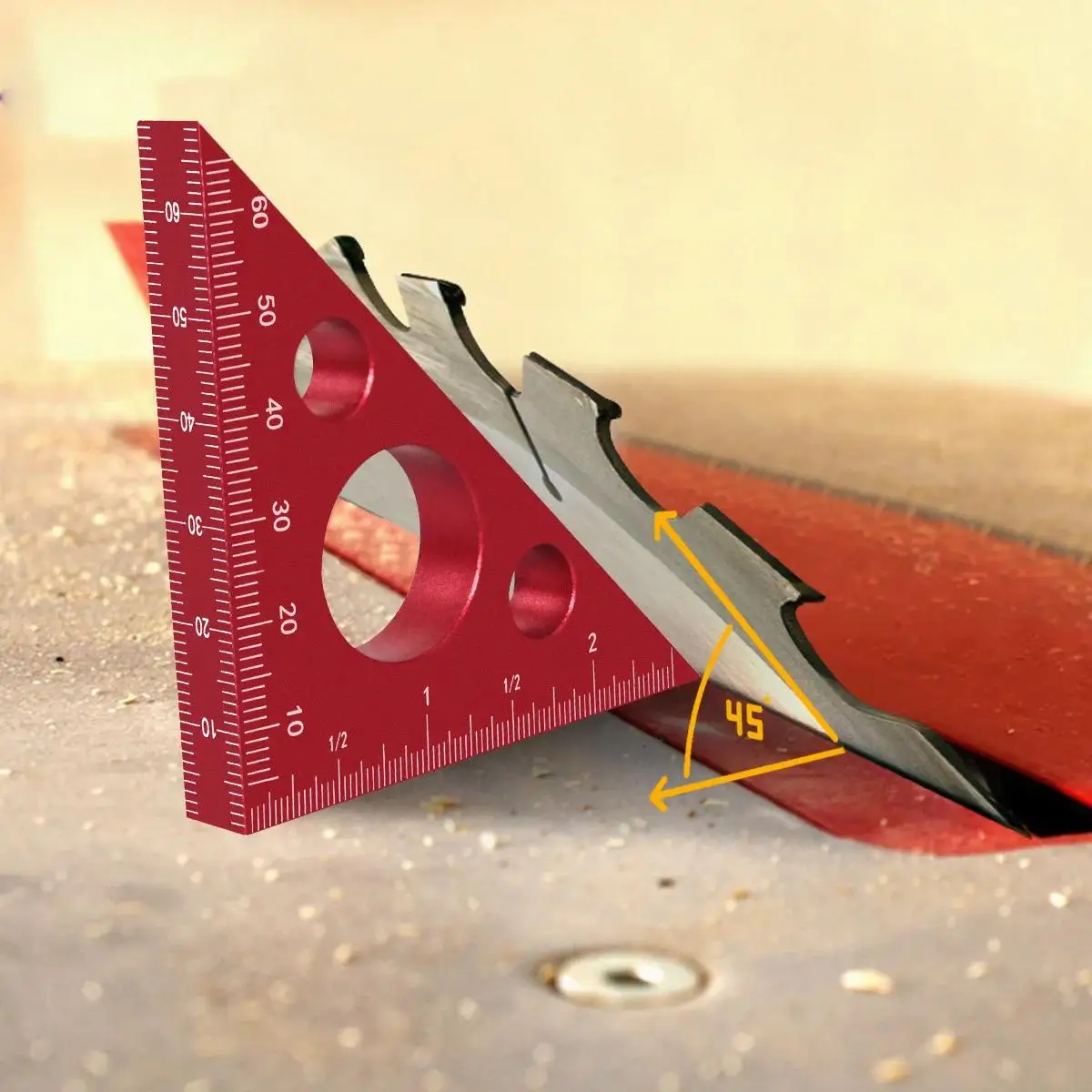 Aluminiowy kątownik trójkątny  – Marking Gauge Tool recenzja i cena
