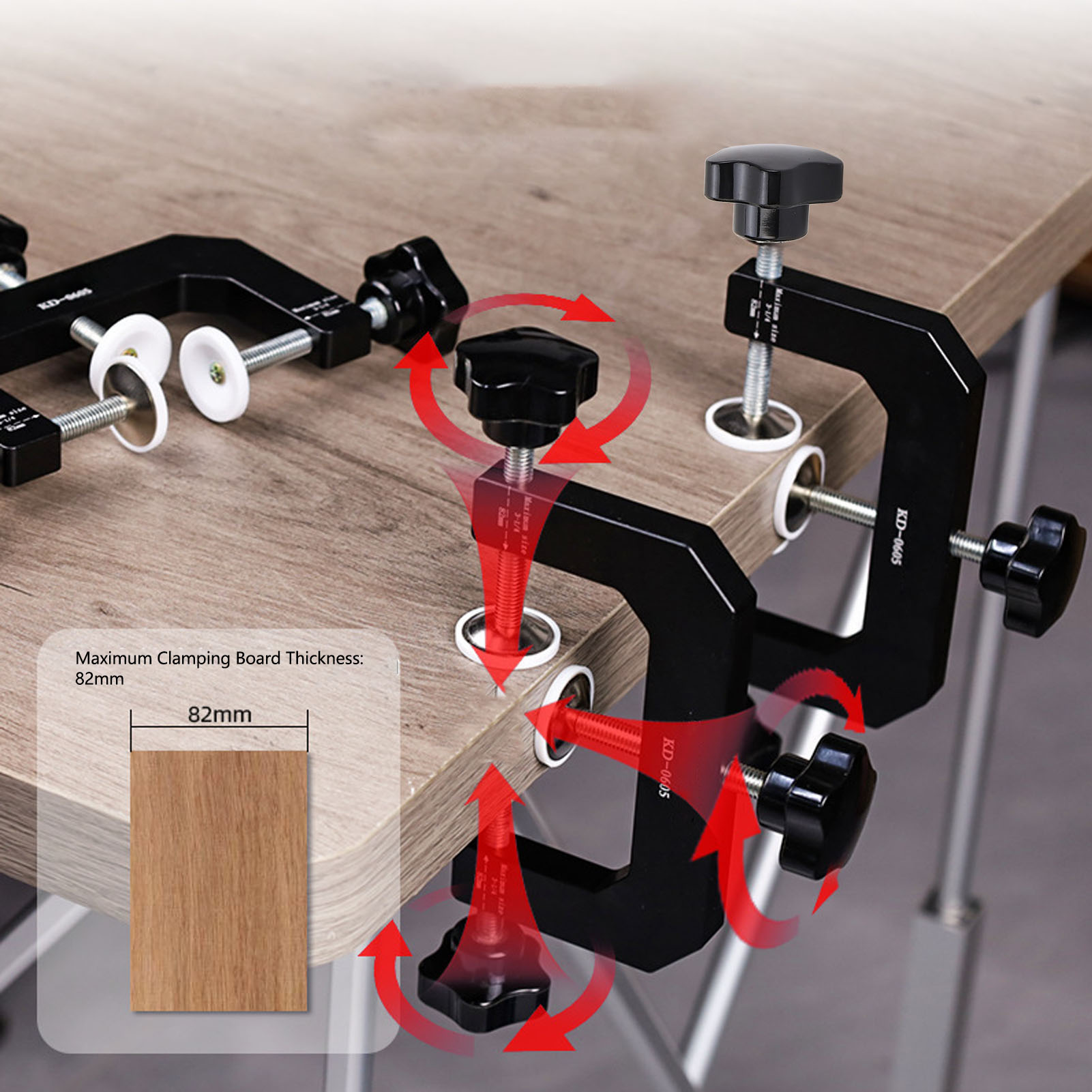 Trójstronny zacisk G ze stopu  – Woodworking Vise recenzja i cena